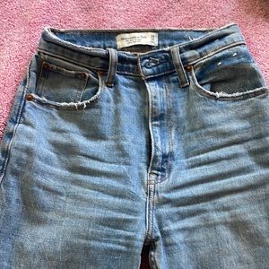 Abercrombie ankle straight ultra high rise jeans